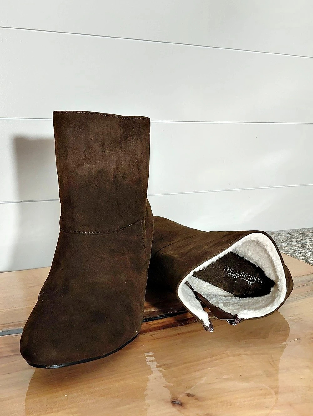Donna Salyers' Fabulous-Furs Brown Heeled Boots